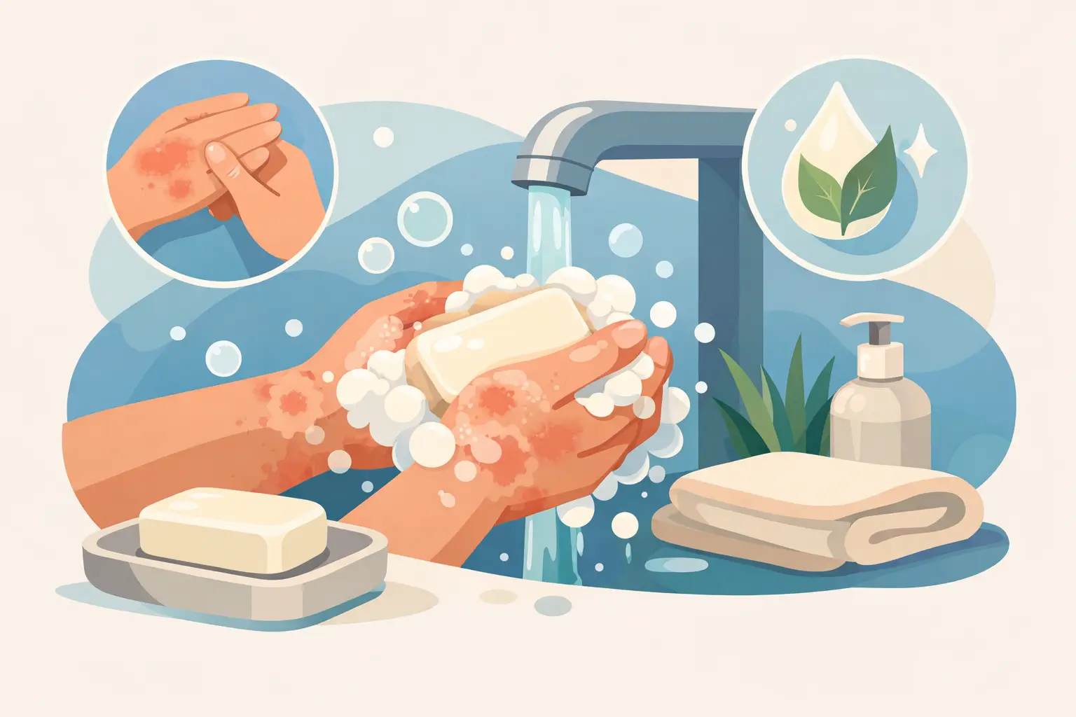 Eczema Handwashing Routine With Bar Soap