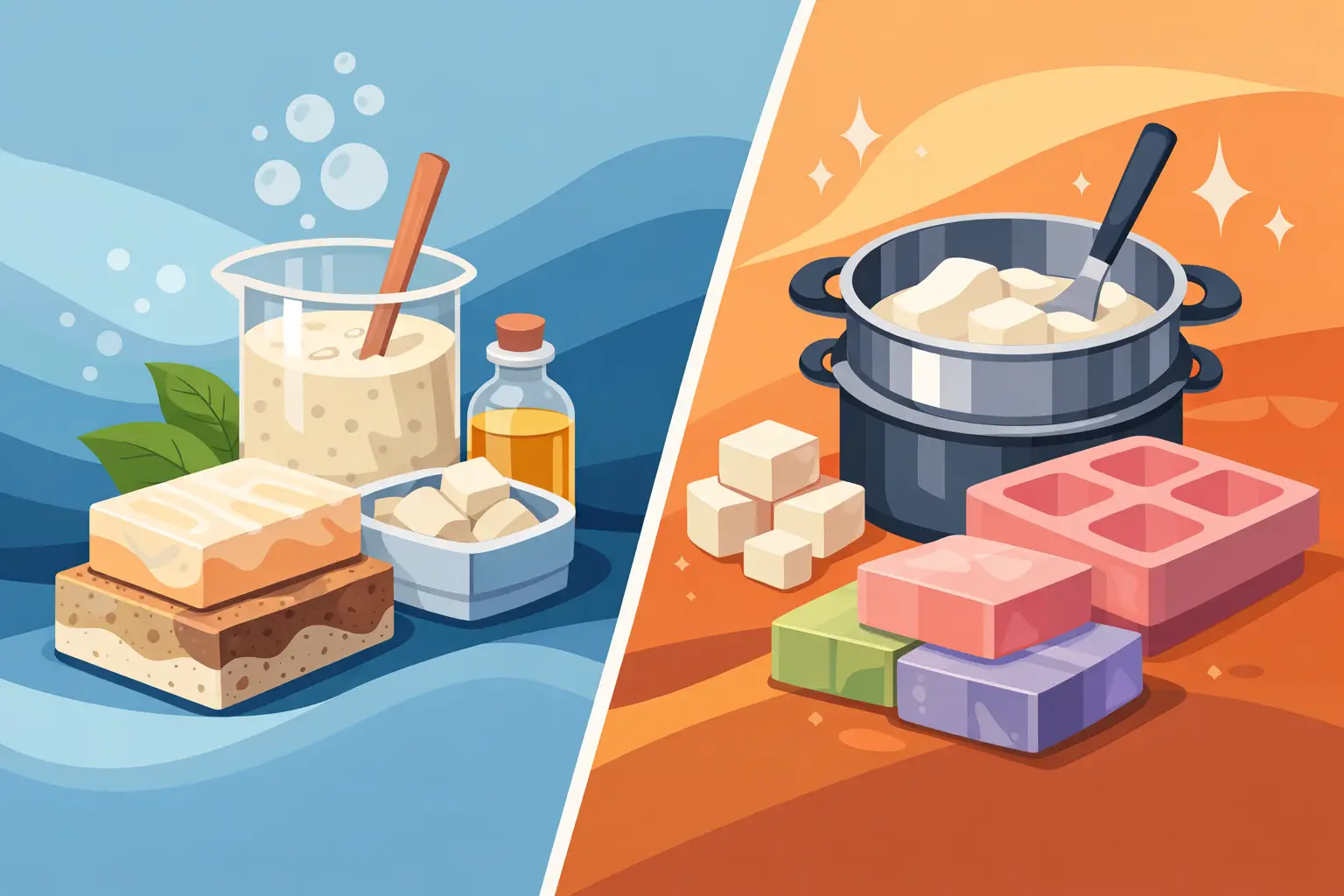 Cold Process vs Melt and Pour Soap