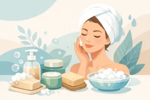 Sensitive Skin Soap Routine Example