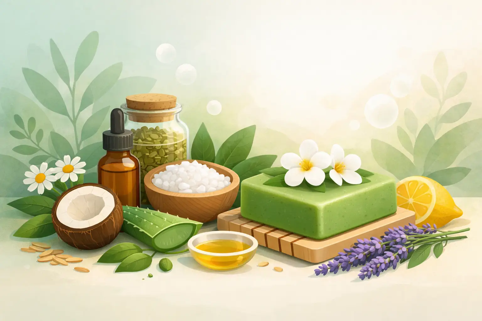 A Guide to Herbal Soap Ingredients for Real Skin