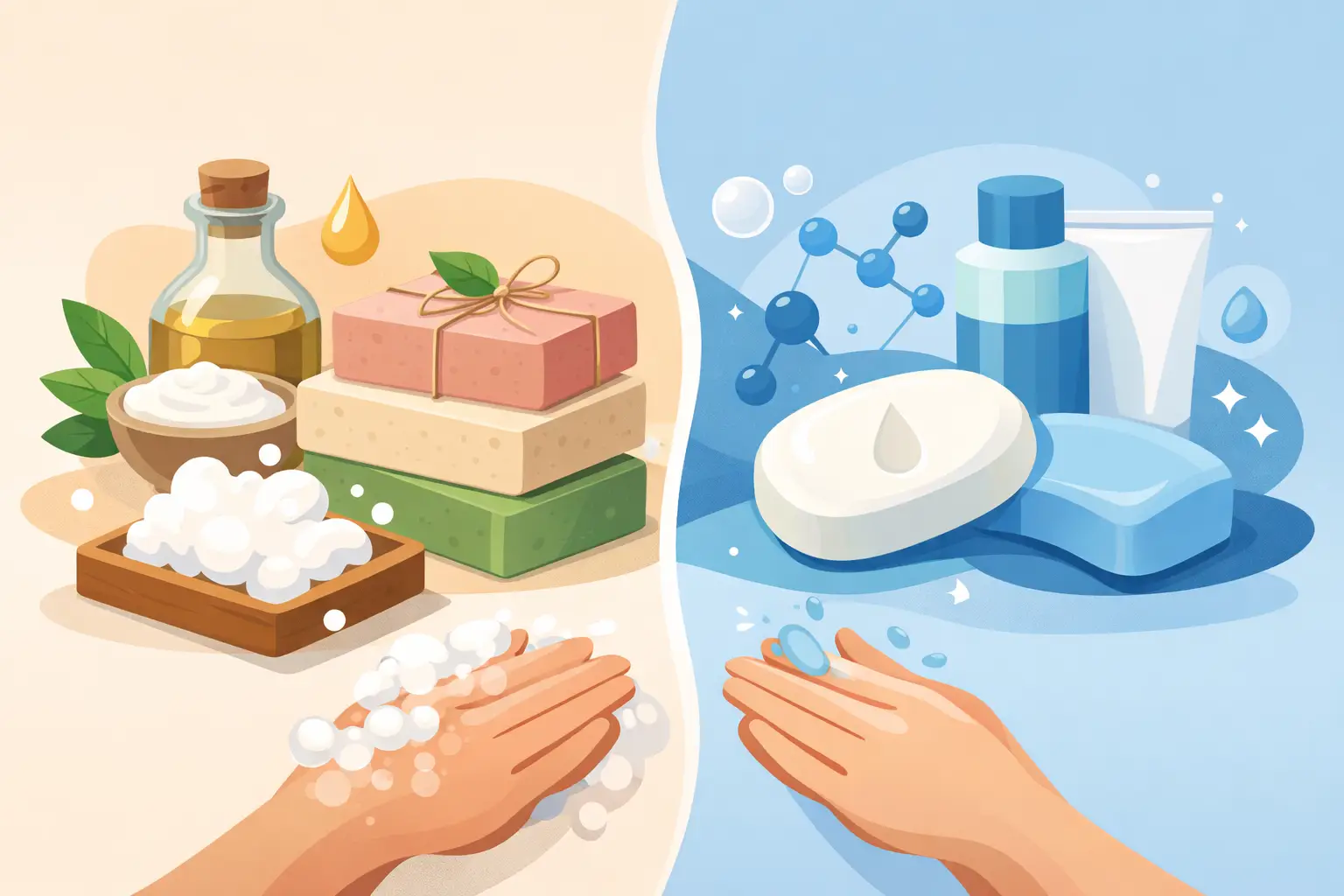Cold Process Soap Versus Syndet: Which Suits Skin?