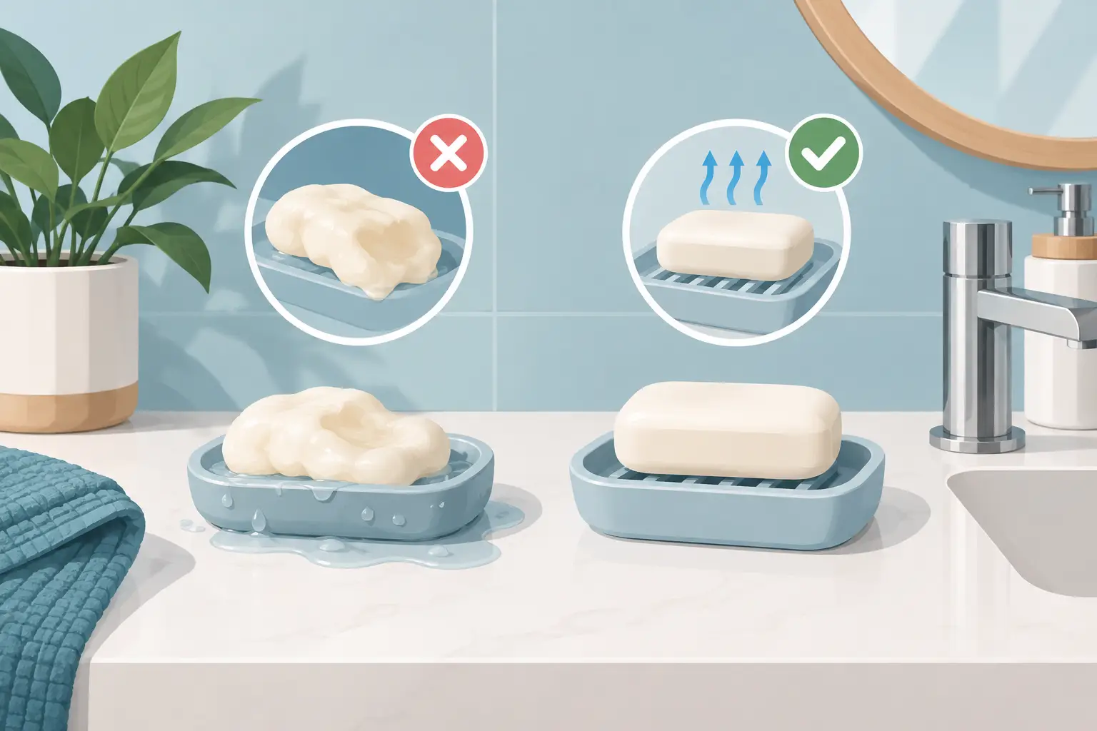 How to Prevent Soap Mushiness in Your Bathroom