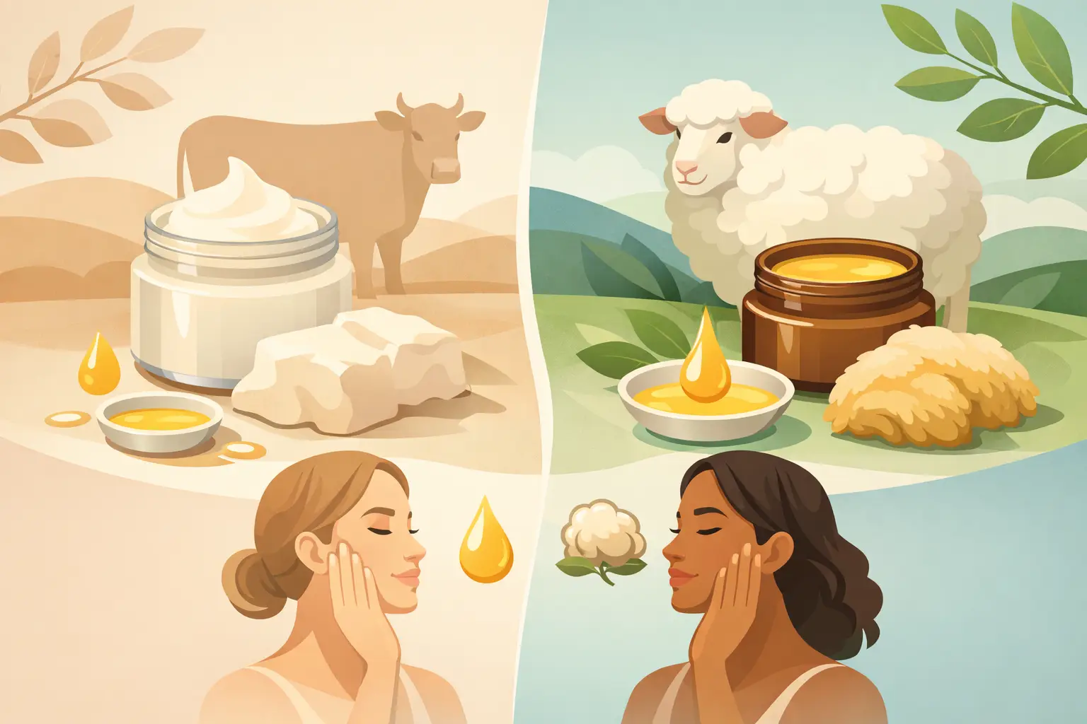 Tallow vs Lanolin: Which Suits Your Skin?